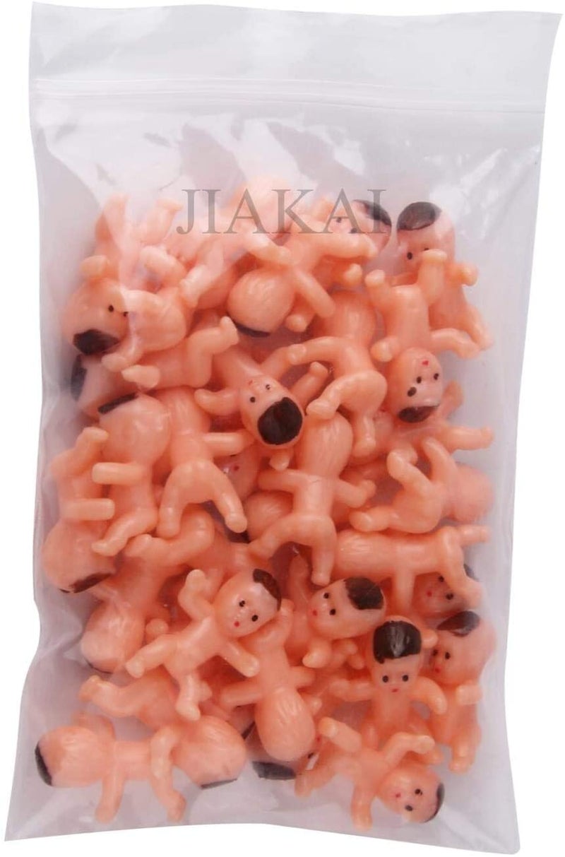 JIAKAI 60pcs Mini Plastic Babies for Baby Shower, ice Cube Game, Party Decorations, Baby Toys - Image 5